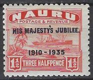 [The 25th Anniversary of Administration of King George V - Previous Issues Overprinted "HIS MAJESTY'S JUBILEE 1910-1935", type C]