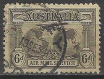 [Airmail - Charles Kingsford Smith's World Flights, Inscription "AIR MAIL SERVICE" at Bottom, Typ L]