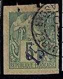 [French Colonies General Issues Postage Stamps Handstamp Surcharged, type A1]