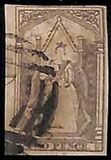 [Queen Victoria on Throne - Each Stamp has a Unique Combination of Letters in Bottom Right & Left Corner, type B]