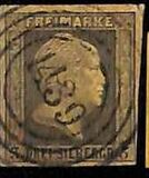 [King Friedrich Wilhelm IV - Hatched Background, Engraved, type A5]