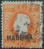 [King Luis I - Portuguese Postage Stamps Overprinted, MADEIRA, type A9]