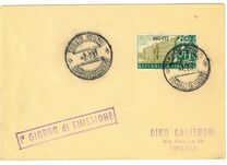 [Palace of Caserta and Statuary - Italy Postage Stamp Overprinted "AMG-FTT", type BJ]