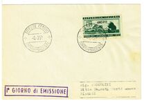 [The 16th Levant Fair, Bari - Italy Postage Stamp Overprinted "AMG-FTT", tip BU]