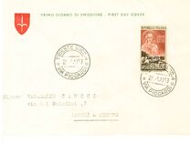 [The 700th Anniversary of the Death of St. Clare of Assisi - Italy Postage Stamp Overprinted "AMG-FTT", نوع CK]