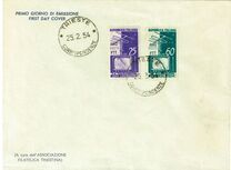 [Introduction of Television - Italy Postage Stamps Overprinted "AMG FTT", タイプ CS]
