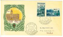 [Trieste Fair - Italy Postage Stamps Overprinted "AMG-FTT - FIERA DI - TRIESTE - 1954"", Tip CW]