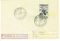 [The National Exhibition of the Alpine Troops - Italy Postage Stamp Overprinted "AMG FTT", tip BX]