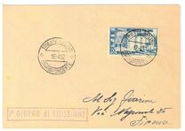 [Milan Fair Buildings - Italy Postage Stamp Overprinted "AMG-FTT", type BN]