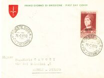 [Antonello da Messina - Italy Postage Stamp Overprinted "AMG-FTT", type CE]