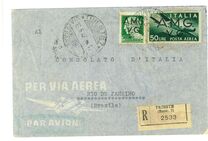 [Italian Postage Stamps Overprinted "A.M.G.V.G." - Allied Military Governemnt Venezia Guilia, type A3]