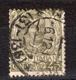 [Definitives - Eagle with Coat of Arms - Victor Emmanuel III, 1869-1947, type AK4]