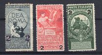[Overprint - The 50th Anniversary of the Italian State 1911, type AZ]
