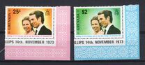 [Royal Wedding of Princess Anne and Mark Phillips - Issues of 1973 of Grenada Overprinted "GRENADINES", type A]