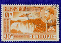 [Airmail - Views with Medallion Portrait of Haile Selassie Inset, type IO]