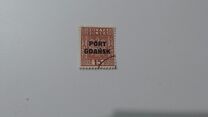 [Polish Postage Stamps Overprinted "PORT GDAŃSK" - Eagle on Striped Background, type I2]