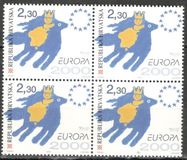 [EUROPA Stamps - Tower of 6 Stars, प्रकार QN]