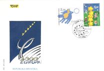 [EUROPA Stamps - Tower of 6 Stars, प्रकार QN]