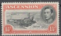 [King George VI and Views of Ascension, type P4]