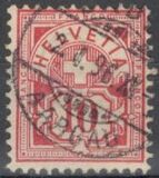 [Helvetia - Cross & Shield - Fiber Paper, प्रकार L2]