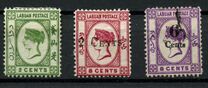 [Queen Victoria - No. 9, 17 & 18 Surcharged, type G1]