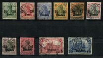 [German Empire Postage Stamps Surcharged - Inscription: "DEUTSCHES REICH" - Watermarked, ประเภท E]