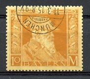 [The 90th Anniversary of the Birth of Prince Luitpold - Type I: Small 9 and no Foot on 1 in "1911". Type II: Large 9 and Foot on 1 in "1911", type H8]