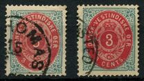 [Danish Postage Stamps - Value in "CENT", type B3]