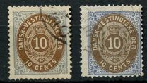 [Danish Postage Stamps - Value in "CENT", Scrivi B14]
