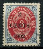 [No. 6b Surcharged "2 CENTS 1909" in St. Vincent, type F]