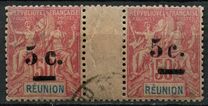 [Stamps of 1892 Surcharged, type J1]