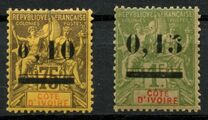 [Issue of 1892 Surcharged, type B]