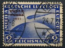 [Graf Zeppelin's North Pole Flying - Overprinted "POLAR - FAHRT - 1931", tegund DN1]