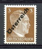 [Adolf Hitler - mit schrägem Aufdruck "Österreich" - Ausgabe für Wien und Niederösterreich, Typ HM]