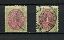 [Danish Postage Stamps - Value in "CENT", type B2]