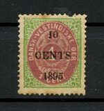 [No. 13 Surcharged "10 CENTS 1895", Scrivi D]