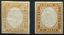 [King Victor Emmanuel II - This Issue Vary Greatly in Colour, Tip D4]