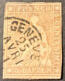 [Definitive 1854-1860 - Sitting Helvetia, type J]