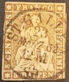 [Definitive 1854-1860 - Sitting Helvetia, type J]