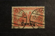 [German Stamps Overprinted "Danzig", type B]