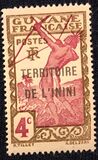 [French Guyane Postage Stamps Overprinted "TERRITORIE DE L'ININI", type A3]