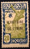 [French Guyane Postage Stamps Overprinted "TERRITORIE DE L'ININI", type A7]