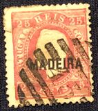[King Luis I - Portuguese Postage Stamps Overprinted, MADEIRA, type B3]