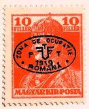 [Hungarian King Karl IV & Queen Zita Stamps of 1919 Overprinted, type M]