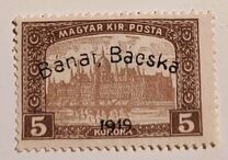 [Hungarian Stamps Overprinted "Bánát Bácska 1919", type E6]