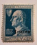 [The 100th Anniversary of the Death of Alessandro Volta - Italian Not Issued Stamps Overprinted "Eritrea", type AH2]