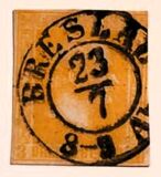 [King Friedrich Wilhelm IV - Hatched Background. Thin White Paper, type A14]