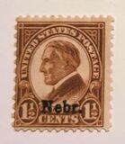 [Overprinted "Nebr." - Rotary Press Printing, type HB]