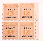 [Allied Military Postage Overprinted "ITALY" and Value, type A]