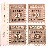 [Allied Military Postage Overprinted "ITALY" and Value, type A2]